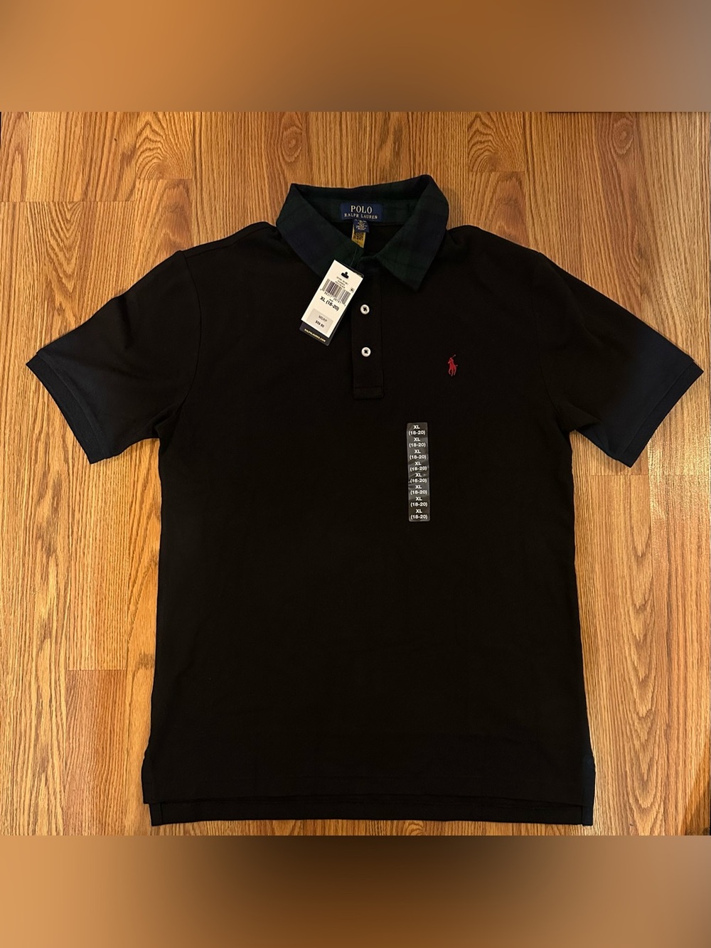 Polo ralph lauren boys Black Polo Shirt, Size XL (18-20)